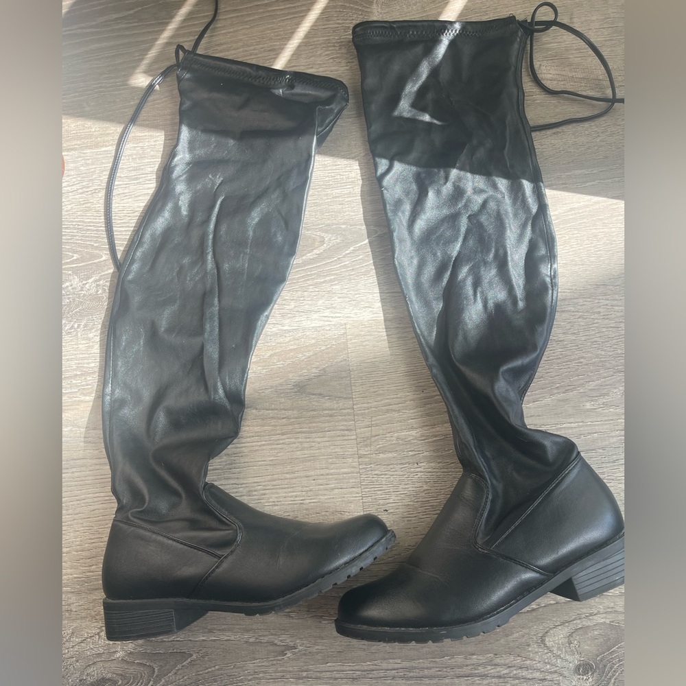 Black Over-the-Knee Boots